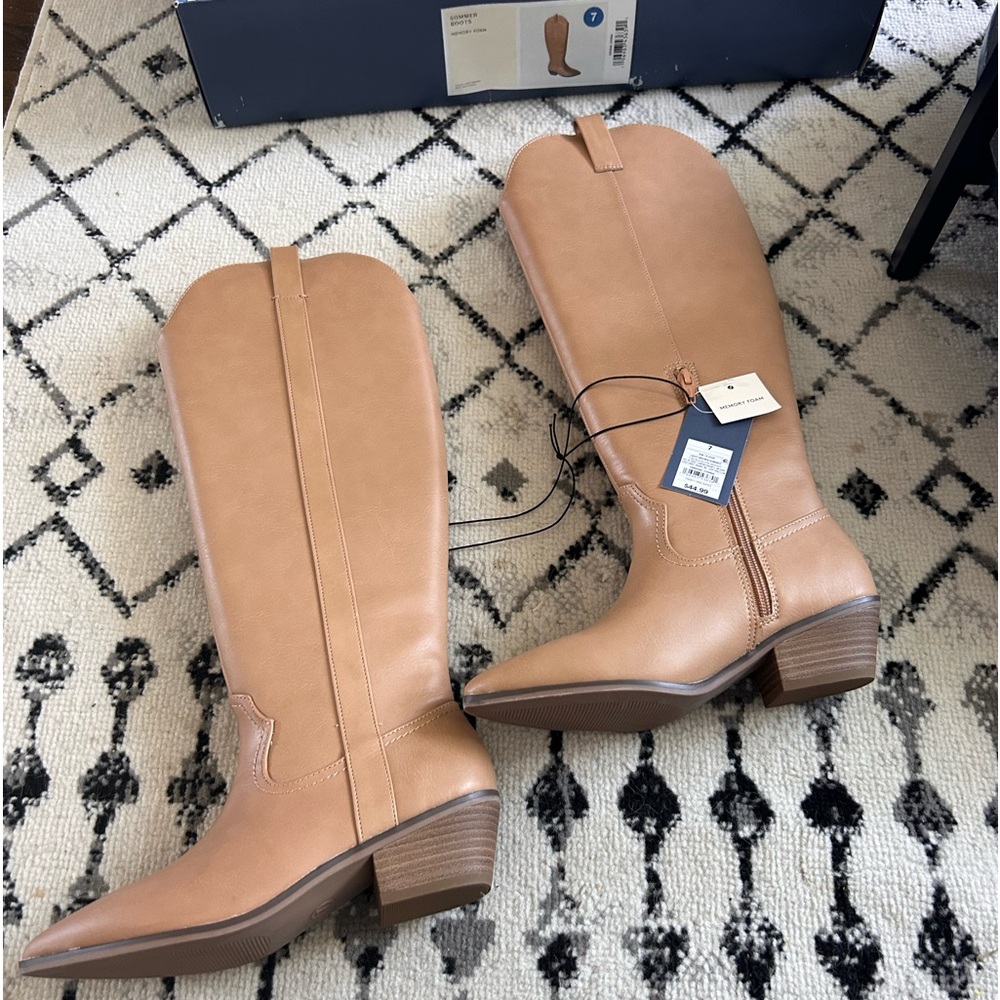 Women's Sommer Western Boots - Universal Thread Cream/Light Brown size 7
